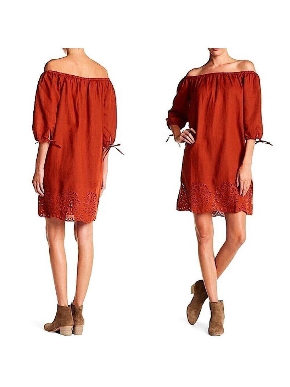 J. Crew Off The Shoulder Eyelet Dress